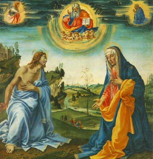 Fra Filippo Lippi The Intervention of Christ and Mary china oil painting image